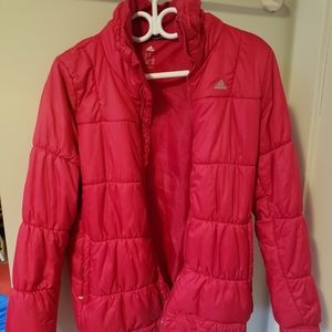 Pink Puffer Jacket,Coat (Addidas brand)